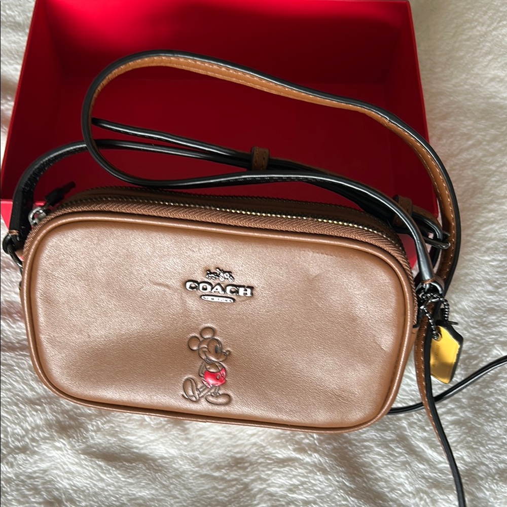 Like new Limited edition Coach X Mickey Mouse micro bag